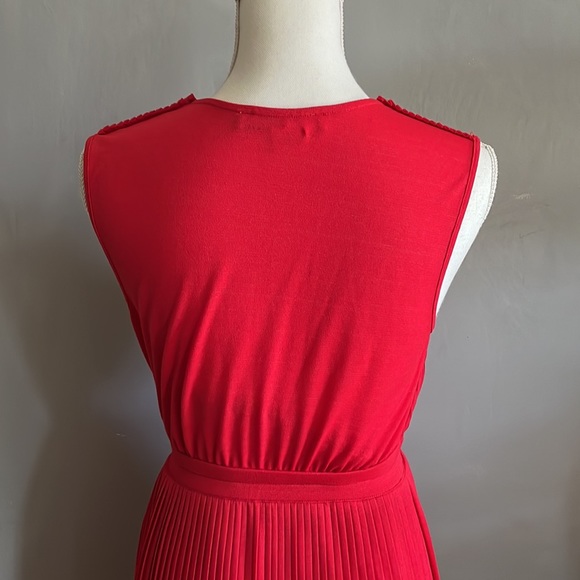 Red Tracy Reece (Anthropology )pleated dress - Picture 5 of 5